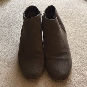 Grey booties, size 10